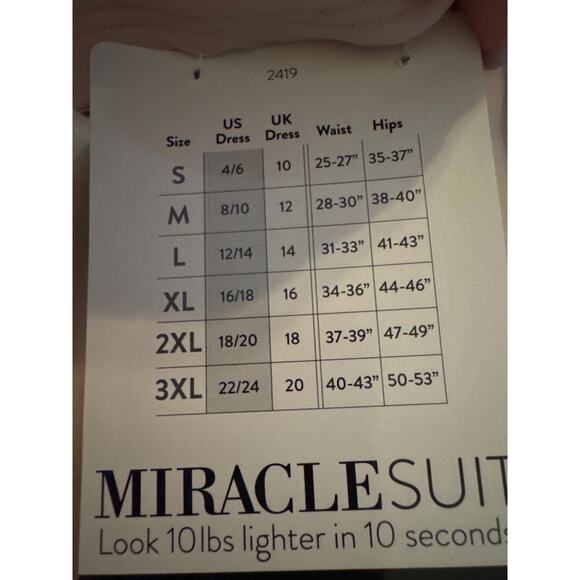 Brand New Miraclesuit Women's Size 2X Warm Beige Shaping Bottom Shapewear - Picture 5 of 5